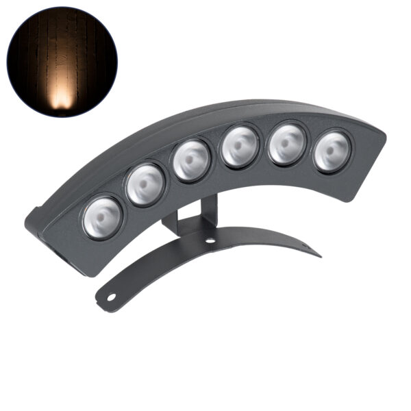 GloboStar® TREELIGHT-PLANTE 90455 Κυρτή Μπάρα Φωτισμού Wall Washer Ειδική για Φυτά - Δέντρα LED 6W 630lm 15° DC 24V Αδιάβροχο IP67 Μ18 x Π3.5 x Υ7cm Αρχιτεκτονικό Πορτοκαλί 2200K - Γκρι Ανθρακί - 3 Years Warranty | 20,17 €