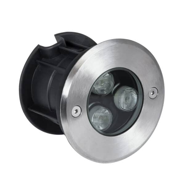 GloboStar® UNDERGROUND-FANI S-90979 Χωνευτό Φωτιστικό Σποτ Δαπέδου LED 12W 1080lm 60° DC 24V Αδιάβροχο IP68 Φ10 x Υ7.5cm Θερμό Λευκό 2700K - Ανοξείδωτο Ατσάλι | 50,83 €