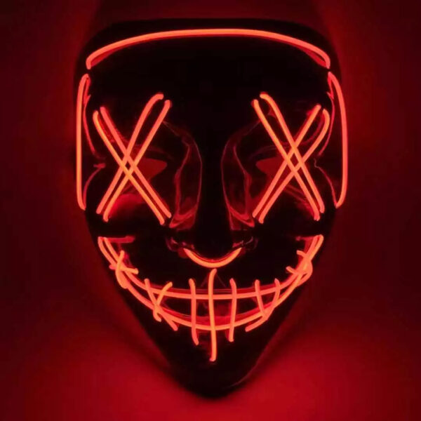 100595 Μάσκα με φωτισμό Led Neon Κόκκινο | 12,00 €