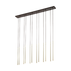 TK LIGHTING PENDANT PIANO 10119 12XG9 BLACK/GOLD