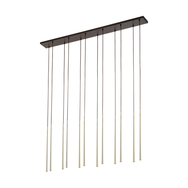 TK LIGHTING PENDANT PIANO 10119 12XG9 BLACK/GOLD