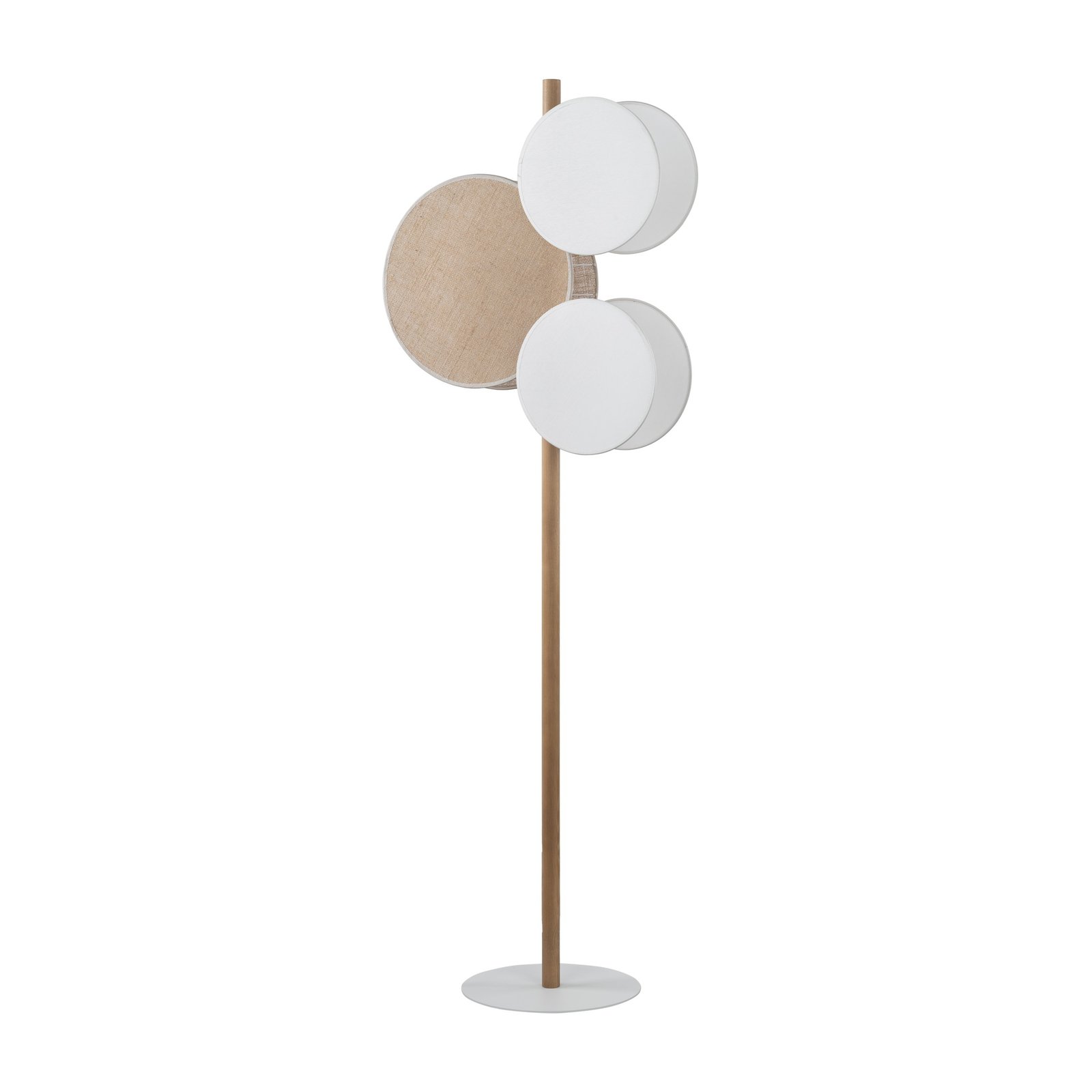 TK LIGHTING FLOOR LAMP PULSE 5960 3XE27 WH/BROWN TK LIGHTING FLOOR LAMP PULSE 5960 3XE27 WH/BROWN