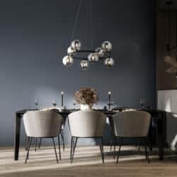 TK Lighting Πολυέλαιος ANABELLE xG black