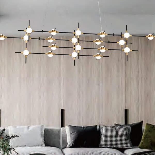 MODULAR LED PENDANT W K BLACK+GOLD