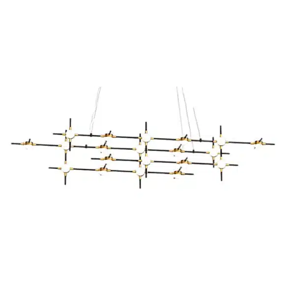 MODULAR LED PENDANT W K BLACK+GOLD