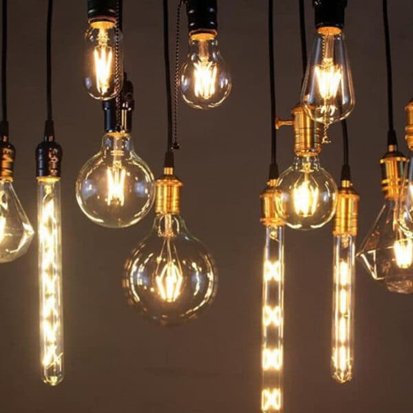 Filament G Γλομπάκι LED Ε Watt Amber Γυαλί