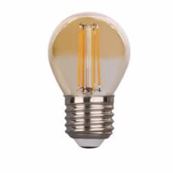 Filament G Γλομπάκι LED Ε Watt Amber Γυαλί