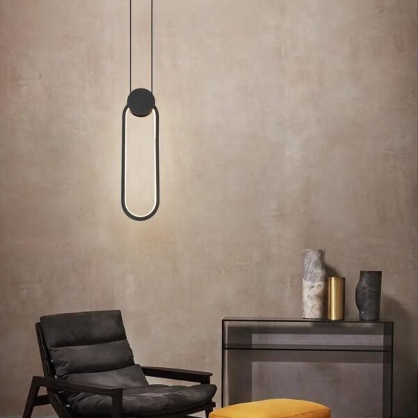 LG Oval Μεταλλικό Κρεμαστό Φωτιστικό Watt CCT