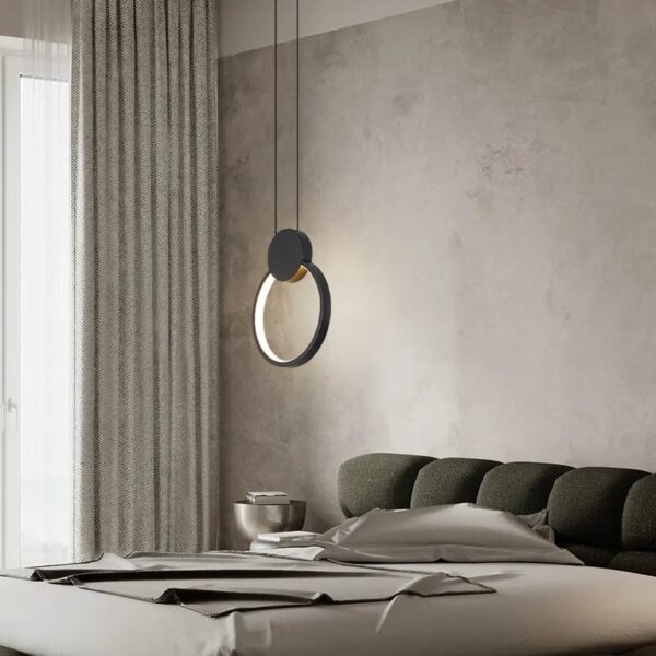 LG Round Μεταλλικό Κρεμαστό Φωτιστικό Watt CCT