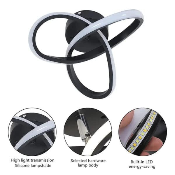 Aether B Μεταλλικό Φωτιστικό Οροφής Watt CCT μέσω διακόπτη