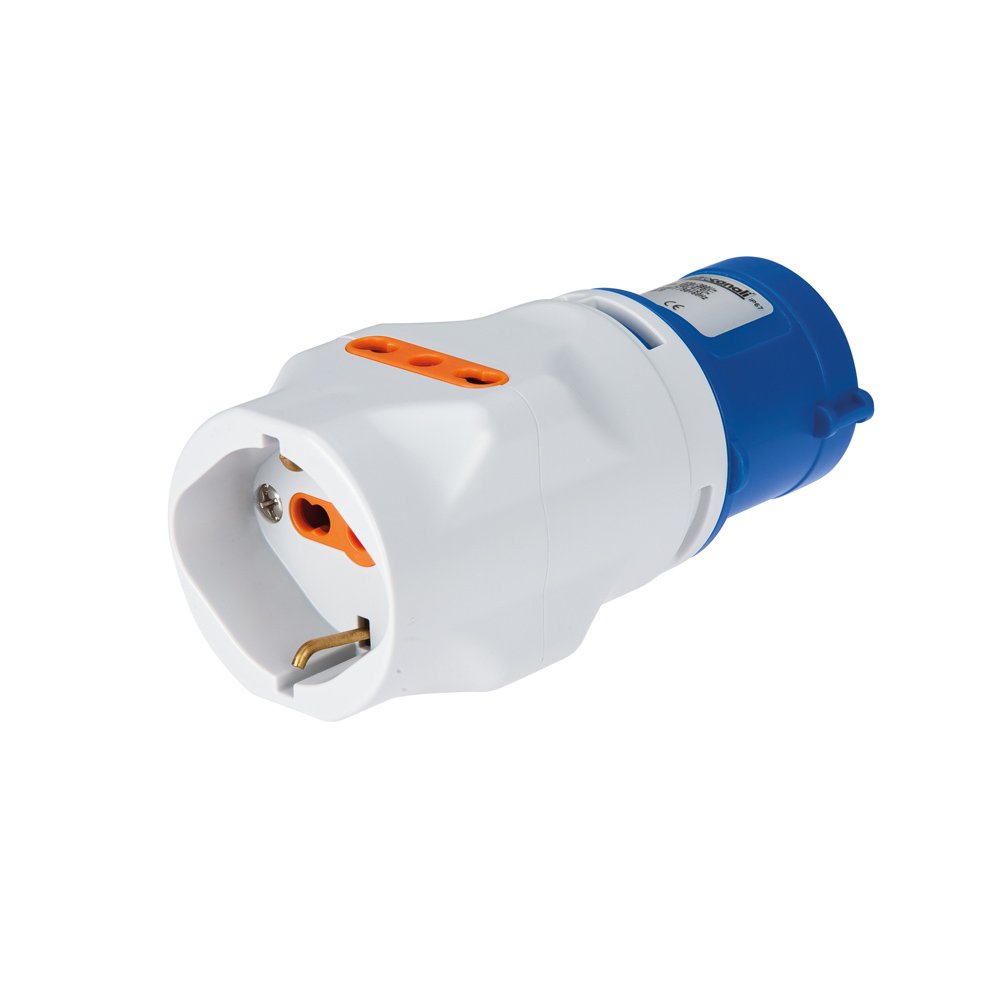 EC690 INDUSTRIAL ADAPTOR 16A 2P+E TO SHUKO IP44 EC690 INDUSTRIAL ADAPTOR 16A 2P+E TO SHUKO IP44