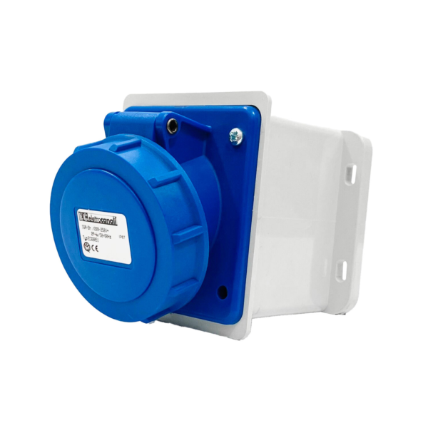 EC690 WALL MOUNT. SOCKET 16A IP67 1P+N+E 220-240V