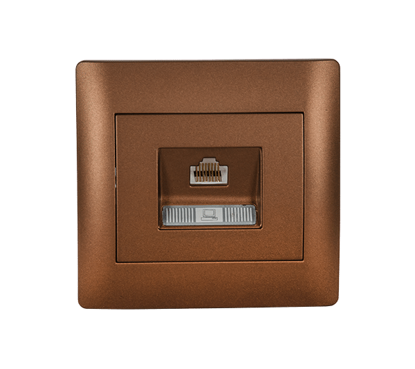 RHYME ΠΡΙΖΑ ΤΗΛΕΦΩΝΟΥ RJ45(CAT6E) ΚΑΦΕ ΜΕΤΑΛΛΙΖΕ