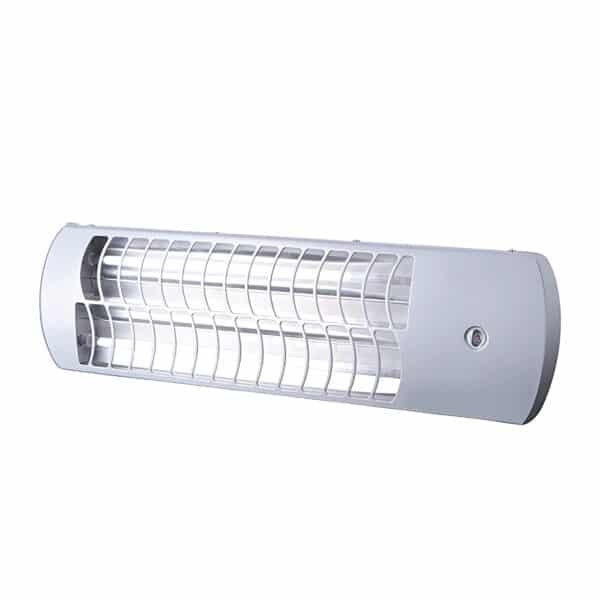 Θερμάστρα Χαλαζία ELMARK EL-QH1200G 1200W Επιτοίχια IPX4 Ασημί