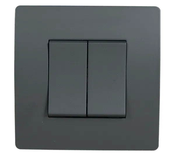 EL BASIC TG103 2 BUTTONS 1 WAY SWITH GRAPHITE-OLD