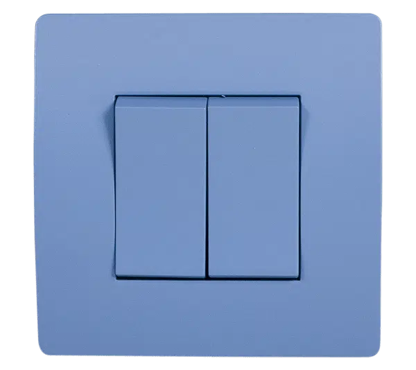 EL BASIC TG103 2 BUTTONS 1 WAY SWITCH BLUE-OLD