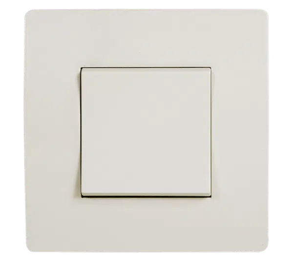 EL BASIC TG115 1 BUTTON CROSS WAY SWITCH CREAM-OLD