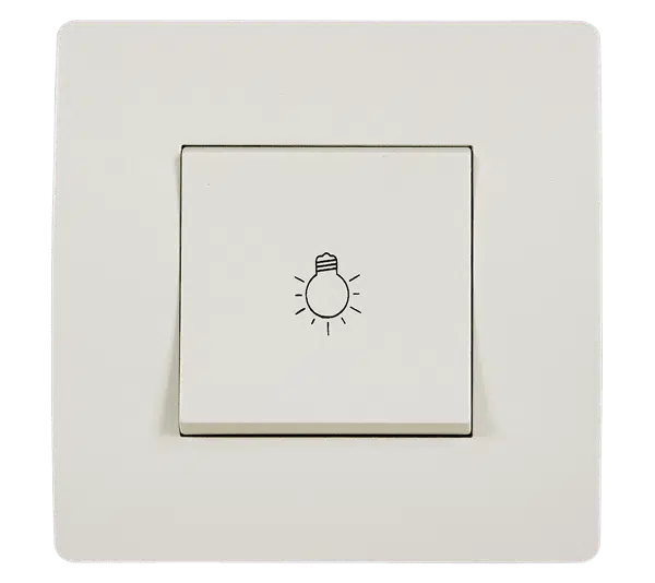 EL BASIC TG112A PUSH BUTTON SWITCH CREAM-OLD