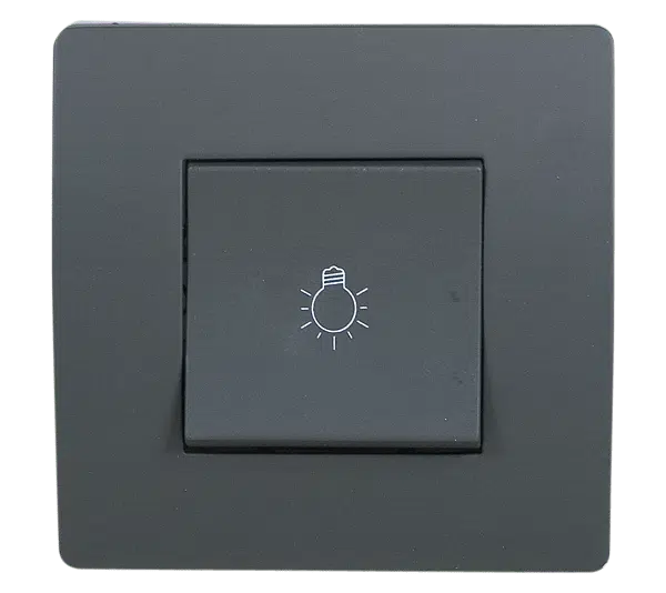 EL BASIC TG112A PUSH BUTTON SWITCH GRAPHITE-OLD