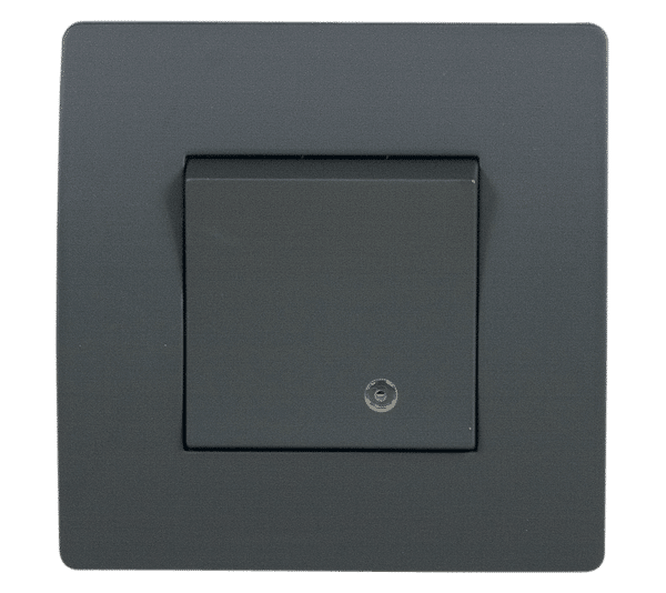 EL BASIC TG114 1 BUTTON 1 WAY SWITCH WITH LIGHT GR