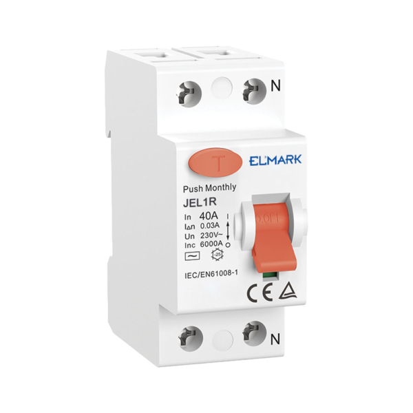 RESIDUAL CURRENT DEVICE JEL1R 6kA 2P 40A/30mA