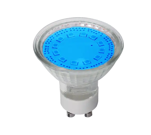 LED ΛΑΜΠΤΗΡΑΣ SMD2835 3W GU10 230V 3000K ΜΠΛΕ
