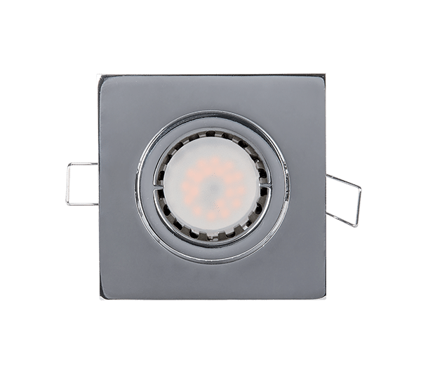 LED ΣΠΟΤ ΜΕΤΑΛΛΙΚΟ ΤΕΤΡΑΓΩΝΟ PAR 16 5.5W 2700-3000K ΧΡΩΜΙΟ