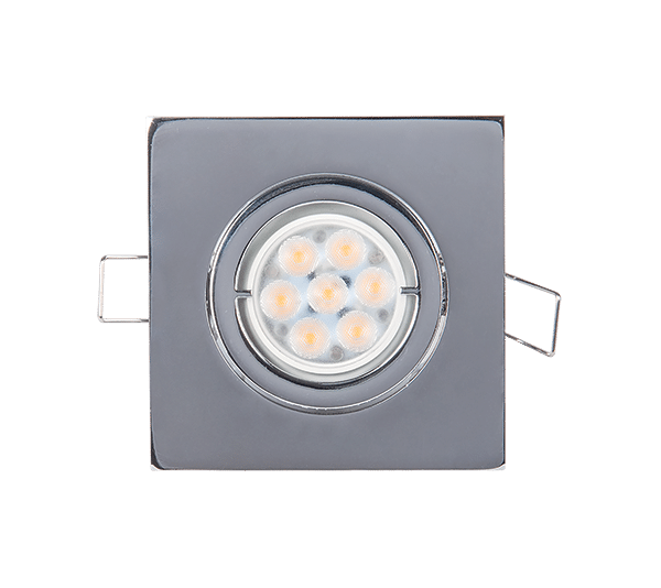 LED ΣΠΟΤ ΜΕΤΑΛΛΙΚΟ ΤΕΤΡΑΓΩΝΟ HIGH POWER 6W 4000-4300K ΝΙΚΕΛ ΜΑΤ