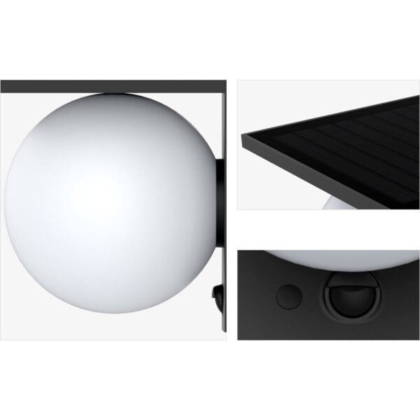 Solar LED Sfera Απλίκα Εξωτερικού Χώρου LM