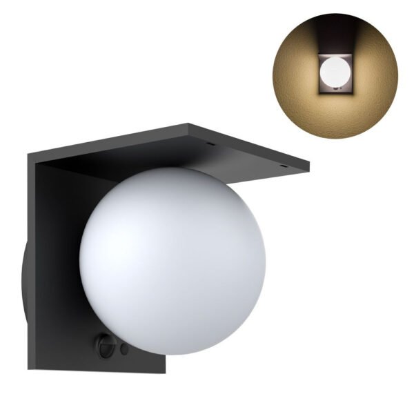 Solar LED Sfera Απλίκα Εξωτερικού Χώρου LM