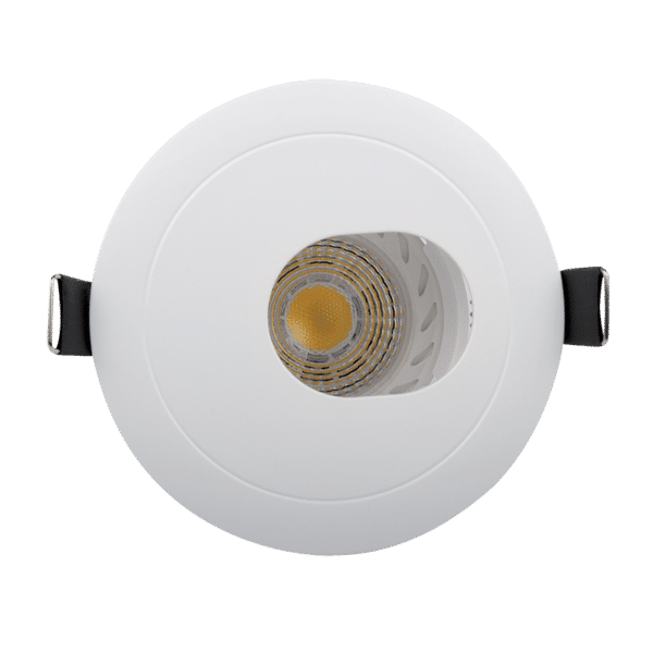 LED ΣΠΟΤ ΠΛΑΣΤΙΚΟ ΣΤΡΟΓΓΥΛΟ ΣΤΑ ΠΛΑΓΙΑ PAR 16 COB 7W 2700-3000K ΛΕΥΚΟ