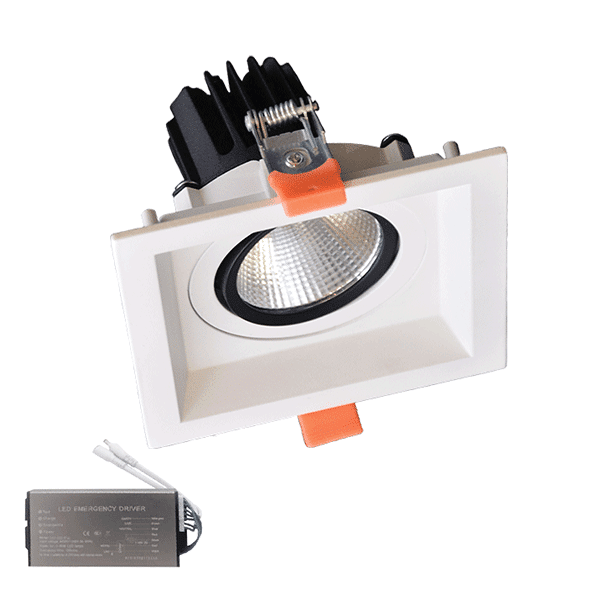 ΤΕΤΡΑΓΩΝΟ LED ΣΠΟΤ  30W 230V 3000K WH+ΚΙΤ ΑΣΦΑΛΕΙΑΣ