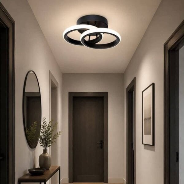 Lustre B Μεταλλικό Φωτιστικό Οροφής 24WATT CCT Μέσω Διακόπτη 2