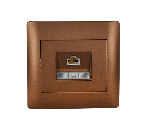 RHYME ΠΡΙΖΑ ΤΗΛΕΦΩΝΟΥ RJ45(CAT6E) ΚΑΦΕ ΜΕΤΑΛΛΙΖΕ