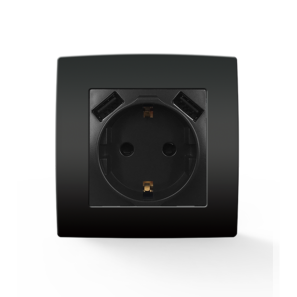 CITY ΠΡΙΖΑ ΣΟΥΚΟ ΒΙΔΩΤΗ + 2 USB ΛΕΥΚΗ