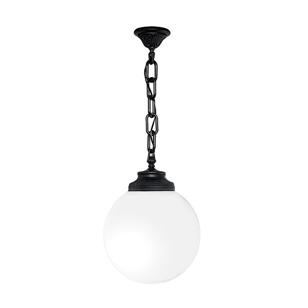GLOBE 250 OPAL GARDEN HANGING LAMP 1XE27 IP55 BL GLOBE 250 OPAL GARDEN HANGING LAMP 1XE27 IP55 BL