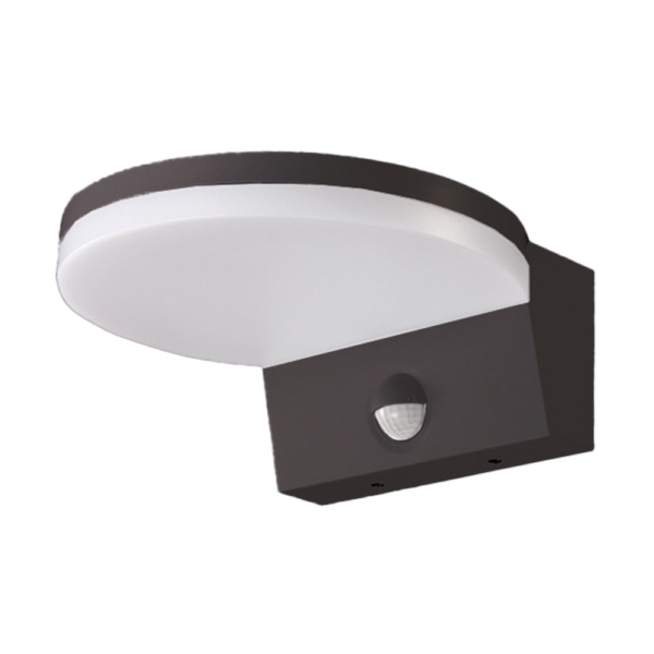 ST107 FACADE LED LAMP WITH SENSOR 140° 15W BLACK