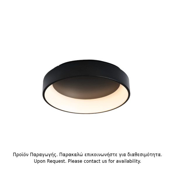 ΟΡΟΦΗΣ Φ/Σ LED 36W DIMMER CCT 3670LM ΜΑΥΡΟ ΜΕΤΑΛΛΙΚΟ D45XH14CM APOLLO