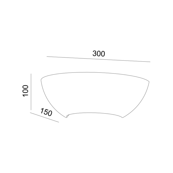 ^ΓΥΨΙΝΟ ΕΠΙΤΟΙΧΟ Φ/Σ1XΕ27 HERLO 30x15x10,2CM - Image 3