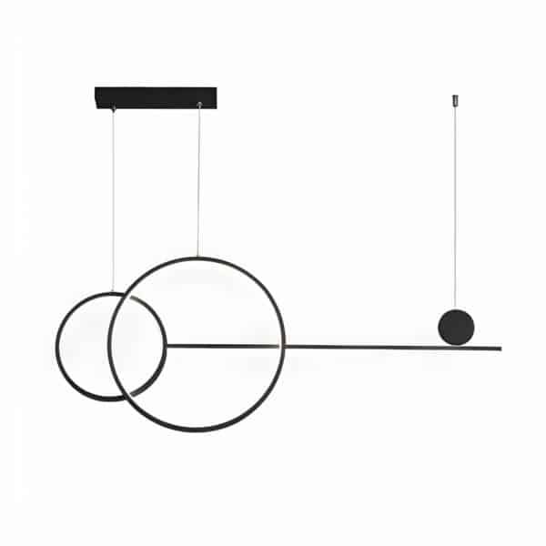 GB6288 LED Κρεμαστό Φωτιστικό 54W Μαύρο Dimmable με Ρυθμιζόμενο CCT & Χειριστήριο