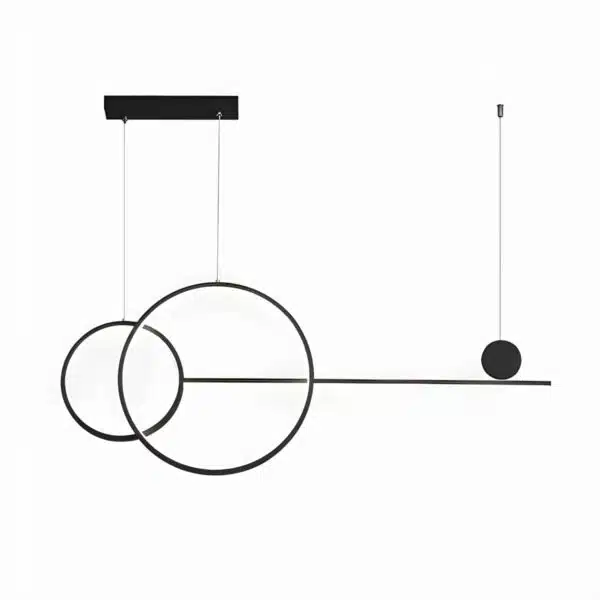 GB6288 LED Κρεμαστό Φωτιστικό 54W Μαύρο Dimmable με Ρυθμιζόμενο CCT & Χειριστήριο