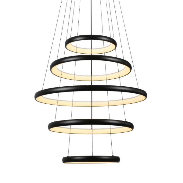 ΚΡΕΜΑΣΤΟ Φ/Σ LED 80W 6400LM CCT IP20 ΜΑΥΡΟ ΜΕΤΑΛΛΙΚΟ + ΑΚΡΥΛΙΚΟ