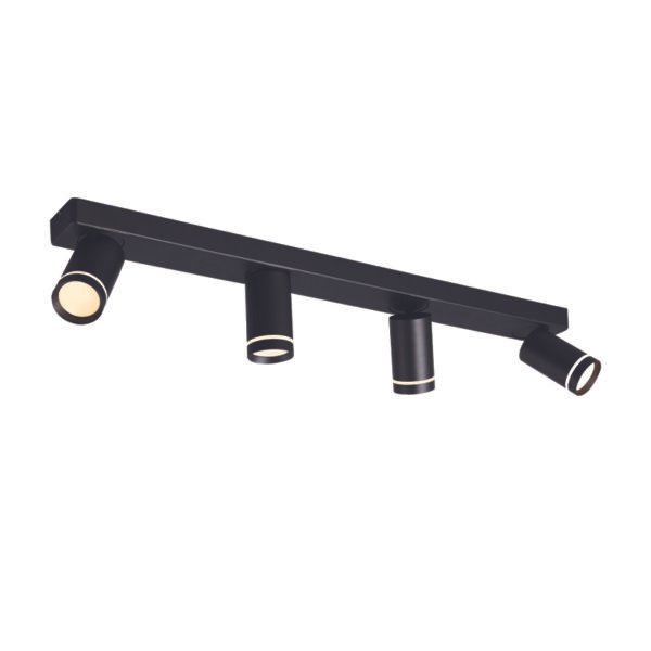 ^ΕΠΙΤΟΙΧΟ Φ/Σ 4XGU10 DIVINO ΜΑΥΡΟ ΑΛΟΥΜΙΝΙΟ IP20 76X7X13