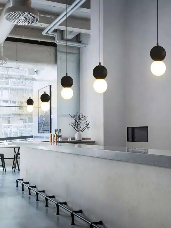 Avila Κρεμαστό Φωτιστικό Μαύρο + Λευκό – G9 x1 - Image 3