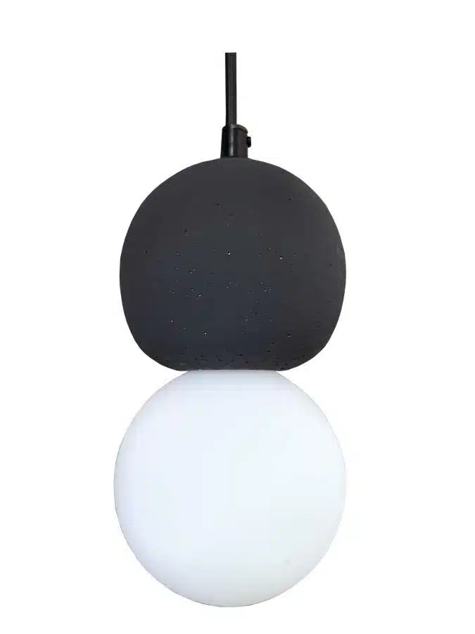 Avila Κρεμαστό Φωτιστικό Μαύρο + Λευκό – G9 x1 - Image 2