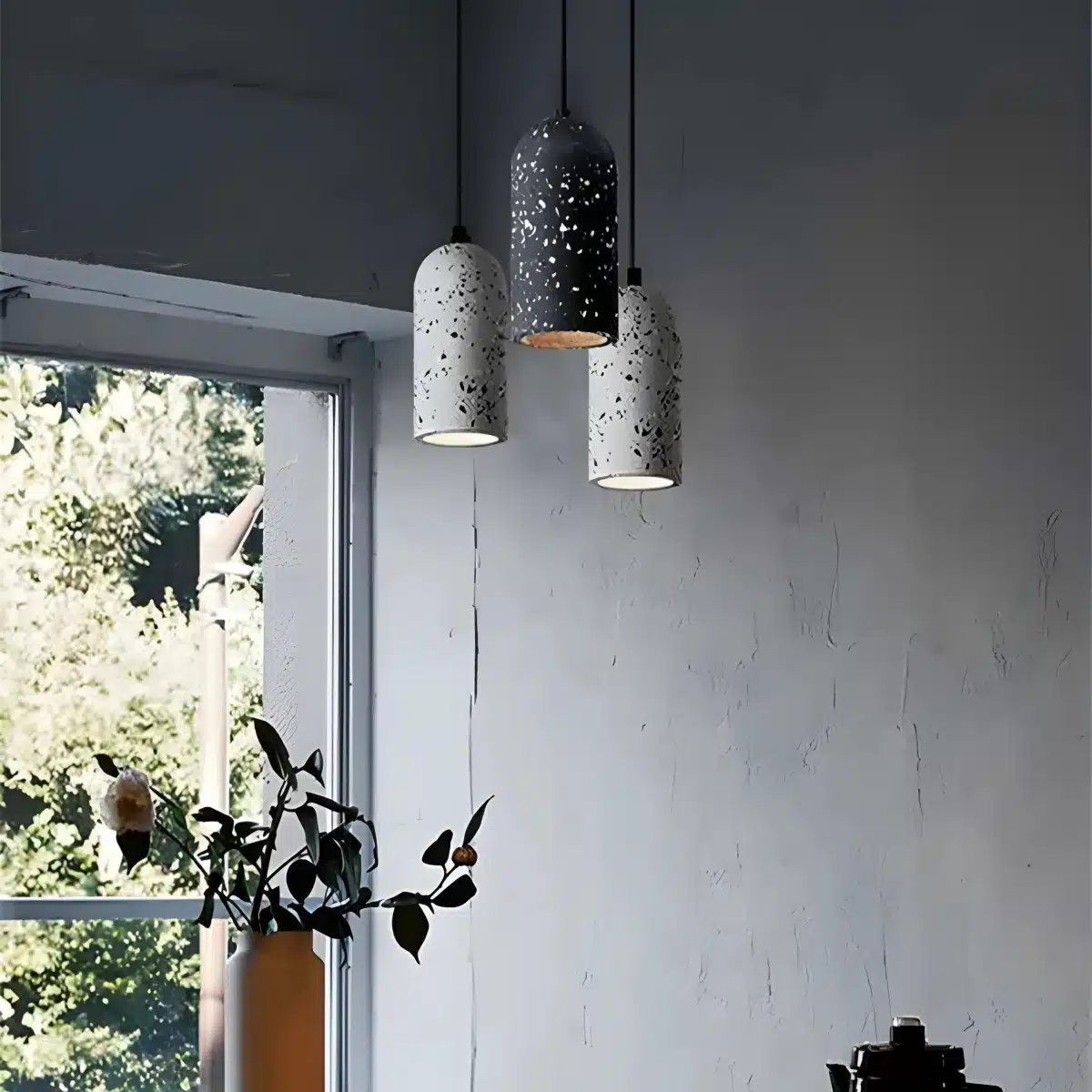 Niigata Κρεμαστό Φωτιστικό Λευκό Μωσαϊκό