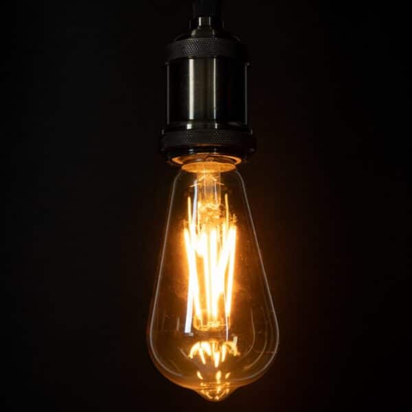 Globostar 99047 Λάμπα LED E27 ST64 Filament 10W 900LM 2200K Dimmable Μελί Γυαλί 1