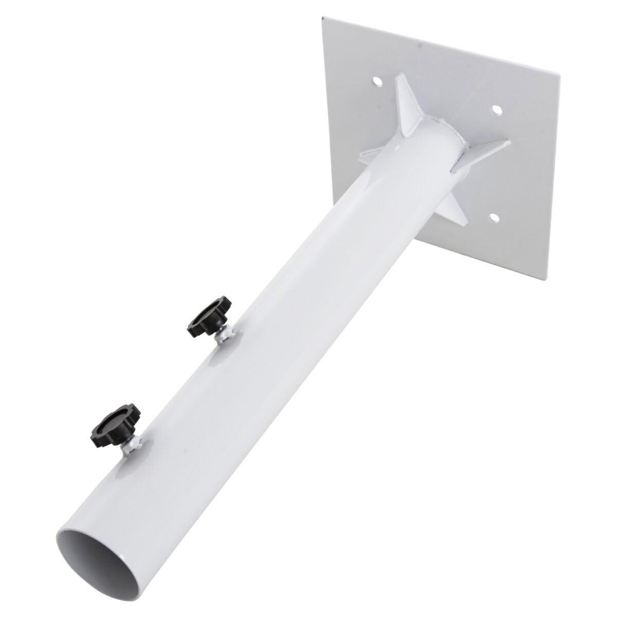 ΒΑΣΗ ΟΜΠΡΕΛΑΣ Φ60mm x 51Υεκ ΜΕΤΑΛΛΙΚΗ ΒΙΔΩΤΗ ΓΙΑ ΣΤΥΛΟ ΕΩΣ Φ60 HM6011 ΛΕΥΚΗ - Image 4