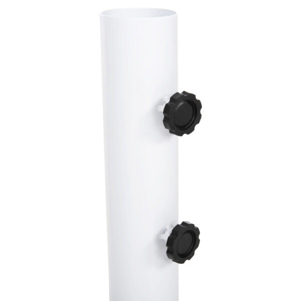 ΒΑΣΗ ΟΜΠΡΕΛΑΣ Φ60mm x 51Υεκ ΜΕΤΑΛΛΙΚΗ ΒΙΔΩΤΗ ΓΙΑ ΣΤΥΛΟ ΕΩΣ Φ60 HM6011 ΛΕΥΚΗ - Image 5