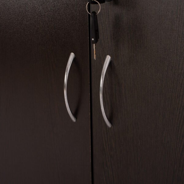 ΒΙΒΛΙΟΘΗΚΗ ΓΡΑΦΕΙΟΥ ΕΠΑΓΓΕΛΜΑΤΙΚΗ CAITLYN 80Χ40Χ180Υεκ.HM2014.02 WENGE ΜΕ 2 ΠΟΡΤΕΣ - Image 7